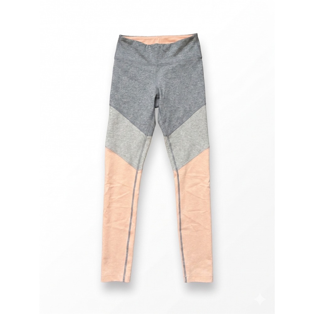 Outdoor Voices Springs 7/8 Colorblock Leggings Grey Blush Pink Sz XS